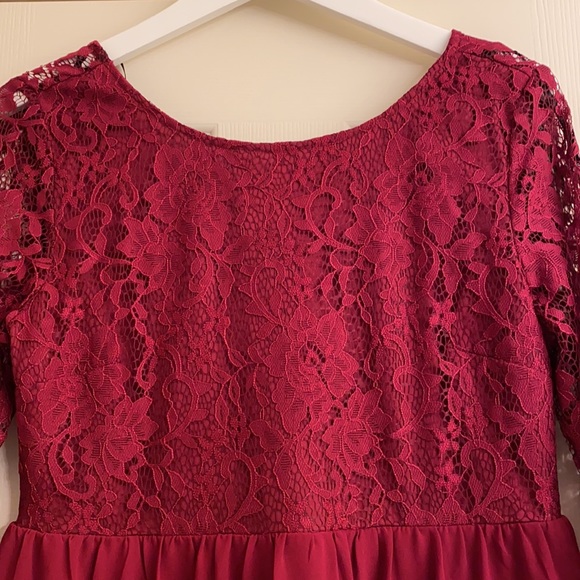 Forever 21 Burgundy Dress - Picture 2 of 6